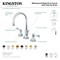 Kingston Brass KS2980DFL NuFrench Widespread Bathroom Faucet W/Brass Pop-Up, Matte Blk KS2980DFL - alternate 4